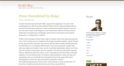 Desktop Screenshot of blog.stecki.de